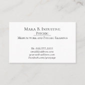 *~*サイキックメディア直観的リーダー水色 名刺 (裏面)