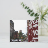サイキックリーディングニューヨークシティ通り写真 ポストカード (スタンド正面)
