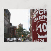 サイキックリーディングニューヨークシティ通り写真 ポストカード (正面)