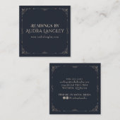 サイキック媒体、アストロガー、タロットリーダー スクエア名刺 (正面/裏面)