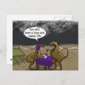 サイキック恐竜の占い師の漫画 ポストカード (正面/裏面)