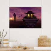 サイキック時計塔by J. Matthew Root ポスター (キッチン)