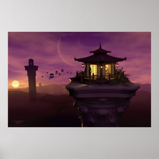 サイキック時計塔by J. Matthew Root ポスター (正面)