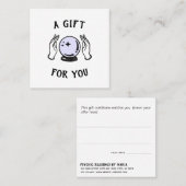 サイキック読メディアのギフト証書 スクエア名刺 (正面/裏面)