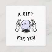 サイキック読メディアのギフト証書 スクエア名刺 (正面)