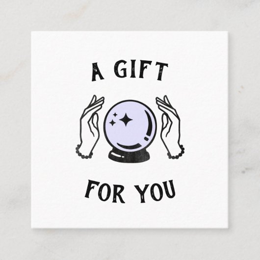 サイキック読メディアのギフト証書 スクエア名刺 (正面)