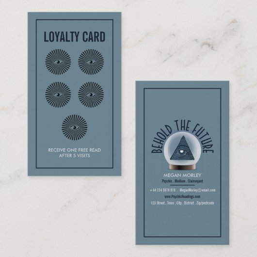 サイキック読ロイヤリティ 名刺 (正面/裏面)
