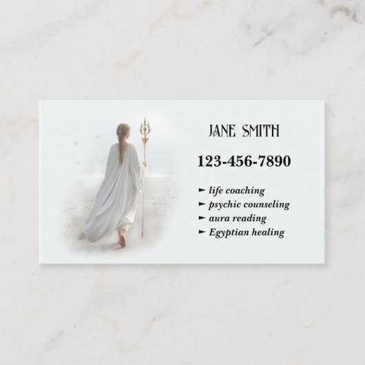 サイキック・エジプト・ヒーリング・ライフ・コーチ 名刺 (正面)