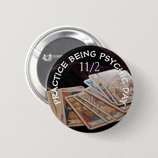 サイキック・デイ11月2日の練習ボタン 缶バッジ (正面&裏面)