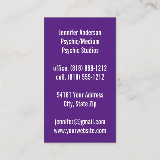 サイキック・メディア・ビジネス・カード 名刺 (裏面)