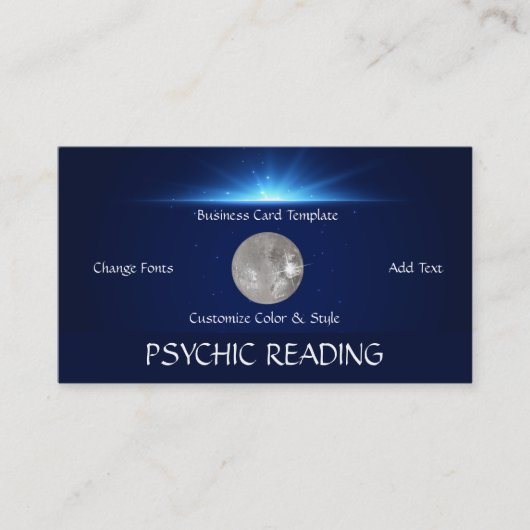サイキック·リーディング·クリスタル·ボール 名刺 (正面)