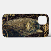 サイキックMaine Coon Cat AIアートiPhoneケース Case-Mate iPhoneケース (裏面 (横))