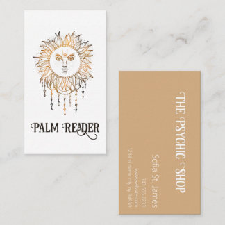 サイキッ読クパームタロットカードリーダー 名刺
