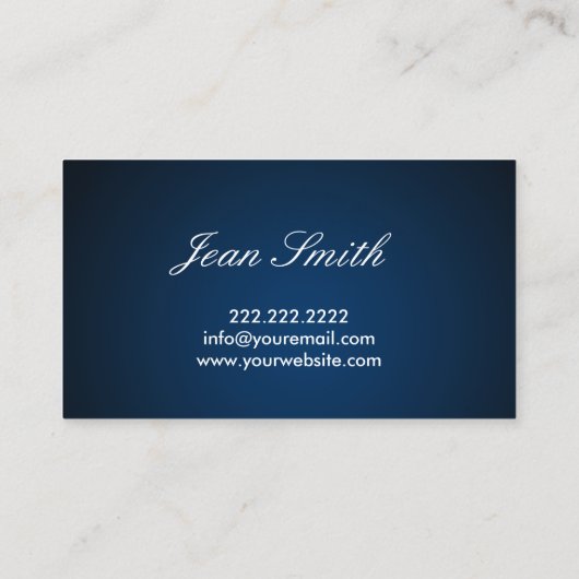 サイキッ読トのコンサルタントのダーククリスタルボール 名刺 (裏面)