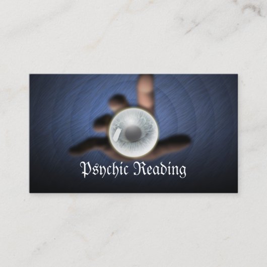 サイキッ読トのコンサルタントのダーククリスタルボール 名刺 (正面)
