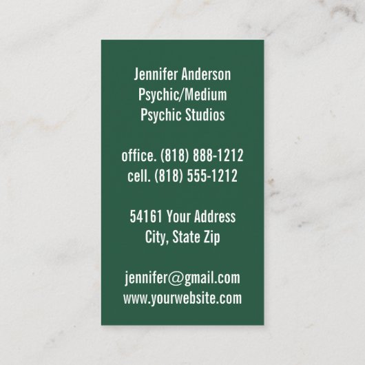 サイキメディアヒーラービジネスカード 名刺 (裏面)