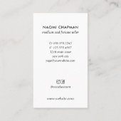 サイキメディアTAROTS占い師金ゴールド 名刺 (裏面)