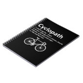 サイクおもしろいリストとバイクもしくは自転車に乗る人のためのサイクロパスギフト ノートブック (左側)