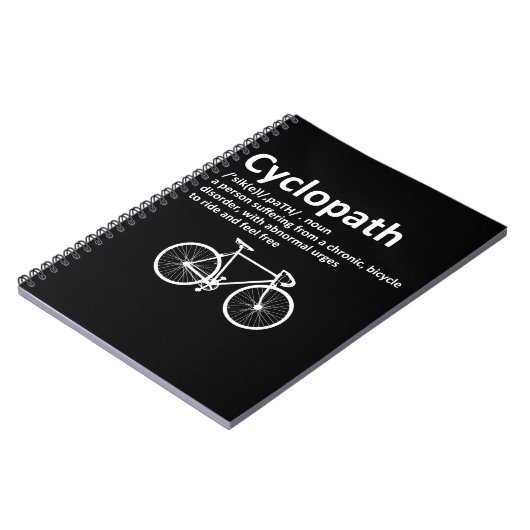 サイクおもしろいリストとバイクもしくは自転車に乗る人のためのサイクロパスギフト ノートブック (左側)