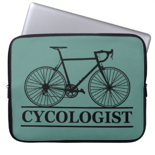 サイクおもしろいリストとバイクもしくは自転車に乗る人の嚢胞学者サイクリング ラップトップスリーブ