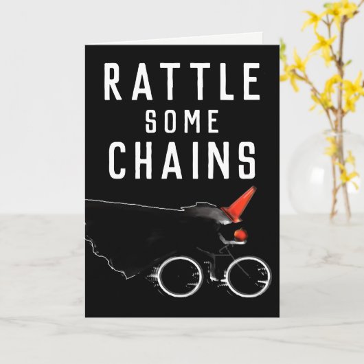 サイクおもしろいリストバイクもしくは自転車に乗る人ハロウィーン カード (黄色い花)