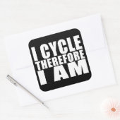 サイクおもしろいリスト引用文ジョーク：だからIサイクル スクエアシール (封筒)