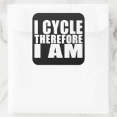 サイクおもしろいリスト引用文ジョーク：だからIサイクル スクエアシール (バッグ)