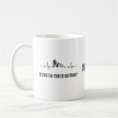 サイクおもしろいリスト用パーソナライズされたマウンテンバイク コーヒーマグカップ (左)