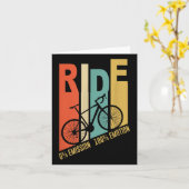 サイクおもしろいリスト自転車ギフト環境保護 カード (黄色い花)