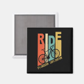 サイクおもしろいリスト自転車ギフト環境保護 マグネット (正面/裏面)
