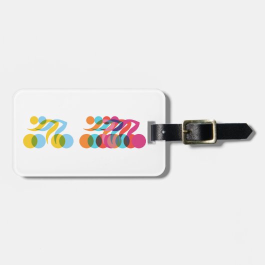 サイクカッコいいリストとユニークデザイン ラゲッジタグ (正面横)