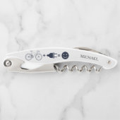 サイクパーソナライズされたリストの自転車が私を幸せに ソムリエナイフ (正面)