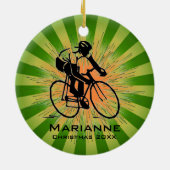 サイクパーソナライズされたリストオーナメント セラミックオーナメント (裏面)
