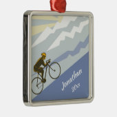 サイクパーソナライズされたリストサイクリングアップマウンテンロードバイク メタルオーナメント (右)