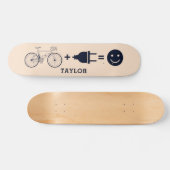 サイクパーソナライズされたリストEバイクで嬉しい スケートボード (横)