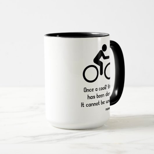 サイクモダンリストシックおもしろいバイクールシクル名 マグカップ (正面右)