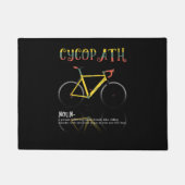 サイクリおもしろいストの定義サイクリング中毒贈与 ドアマット (正面)