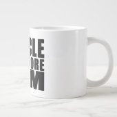 サイクリスおもしろいトの引用文の冗談:私は自転車で ジャンボコーヒーマグカップ (右)