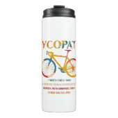 サイクリストおもしろいとバイクもしくは自転車に乗る人のサイコパスサイクリング タンブラー (正面)