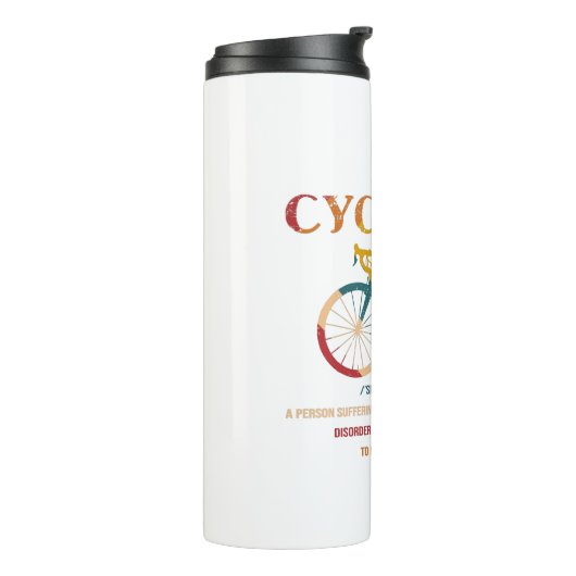 サイクリストおもしろいとバイクもしくは自転車に乗る人のサイコパスサイクリング タンブラー (回転左)
