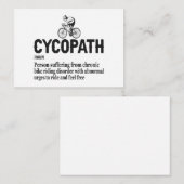 サイクリストおもしろいとバイクもしくは自転車に乗る人のサイコパスサイクリング ノートカード (正面/裏面)