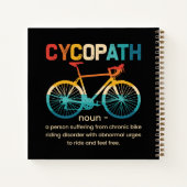 サイクリストおもしろいとバイクもしくは自転車に乗る人のサイコパスサイクリング ノートブック (裏面)