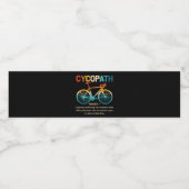 サイクリストおもしろいとバイクもしくは自転車に乗る人のサイコパスサイクリング ペットボトルラベル (シングルラベル)