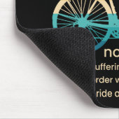 サイクリストおもしろいとバイクもしくは自転車に乗る人のサイコパスサイクリング マウスパッド (コーナー)