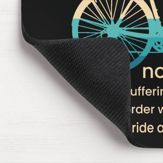 サイクリストおもしろいとバイクもしくは自転車に乗る人のサイコパスサイクリング マウスパッド (コーナー)