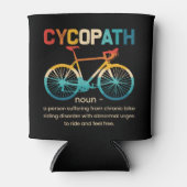 サイクリストおもしろいとバイクもしくは自転車に乗る人のサイコパスサイクリング 缶クーラー (正面)