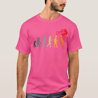 サイクリストおもしろいエボリューションバイクMtb Bmx Tシャツ
