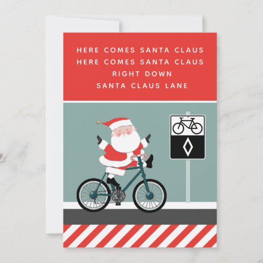 サイクリストおもしろ自転車休日カード (正面)