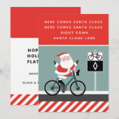 サイクリストおもしろ自転車休日カード (正面/裏面)
