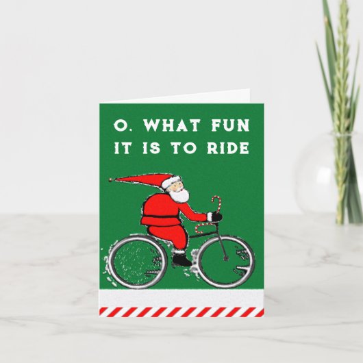 サイクリストのためのクリスマスカード シーズンカード (正面)